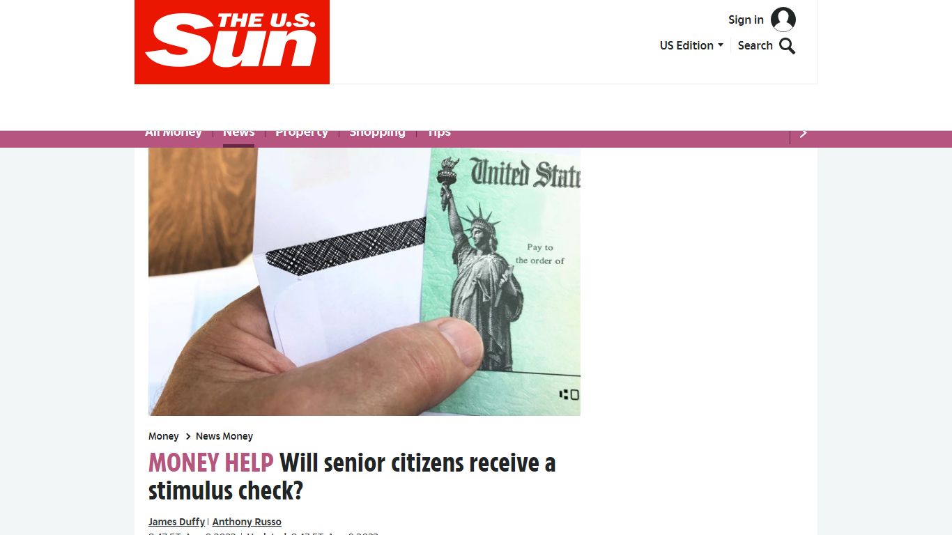 Will senior citizens receive a stimulus check? | The US Sun